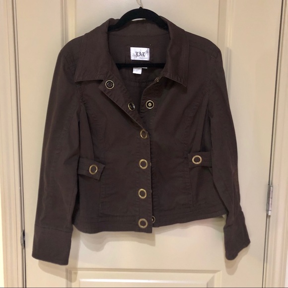 Brown Live a Little Utility Jacket - Picture 2 of 5